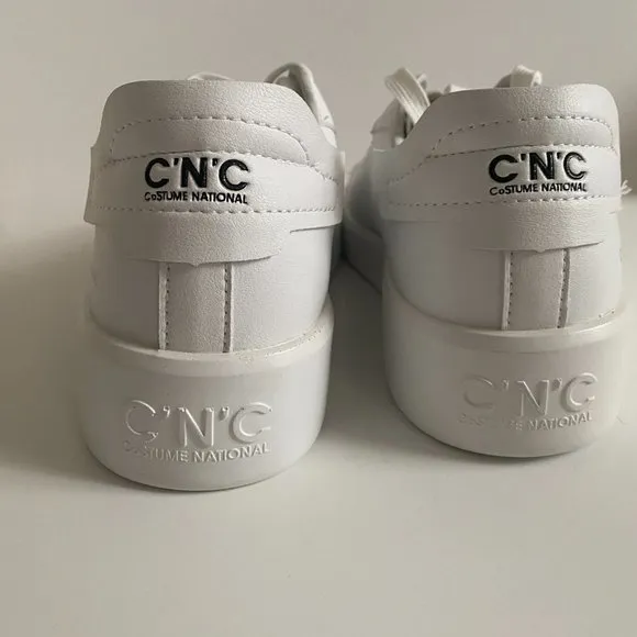 NWT CoSTUME National Chunky White Classic Luxury Sneakers Size EU 38 18800/W
