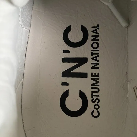NWT CoSTUME National Chunky White Classic Luxury Sneakers Size EU 38 18800/W