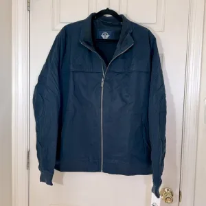 NWT DOCKERS Men’s Jacket Size XL Water Resistant Navy Blue Fleece Lining