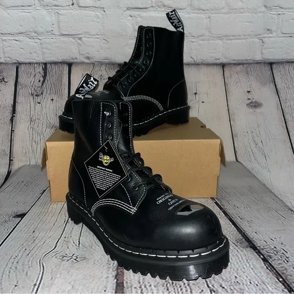 NWT Dr. Martens 1460 Pascal Bex Exposed Steel Toe Boots Size 10