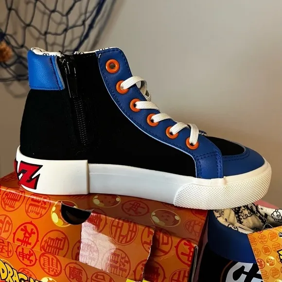 Nwt-dragonball Z Boys High Top Sneakers