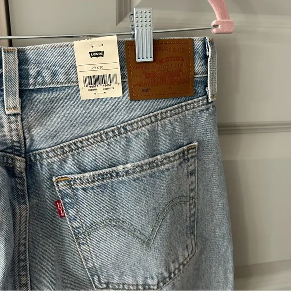 NWT Free People Levi’s 501 Crystal Studded Jeans