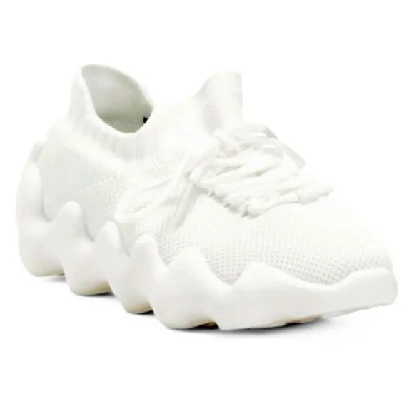 NWT in Box Gorgeous BERNIE MEV 38 (7-7.5 US) Davin Comfort white Chunky Sneakers