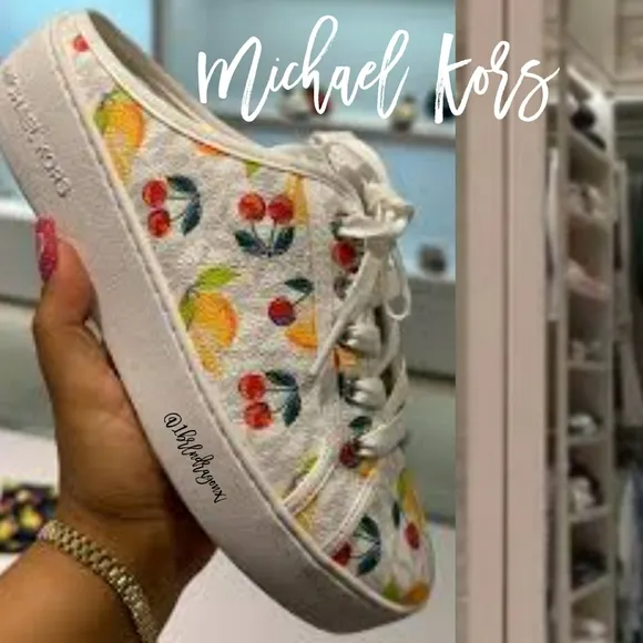 NWT Kors Michael Kors Sneakers Fruit Yummy Slipon Casual Park Everyday Kicks