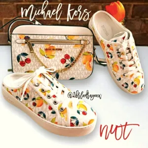 NWT Kors Michael Kors Sneakers Fruit Yummy Slipon Casual Park Everyday Kicks