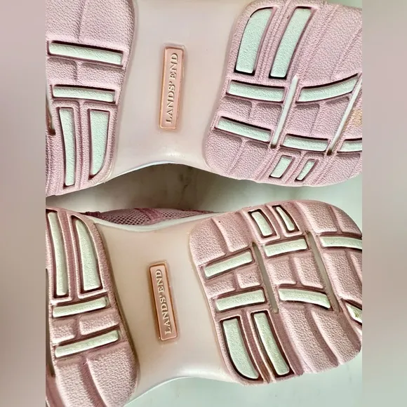 NWT Lands' End Women's Sneaker Water Shoes Ice Pink Athletic Mesh Outdoor Size 7