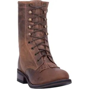 NWT Laredo women's Sara Rose tan leather cowboy boots. Size 7.
