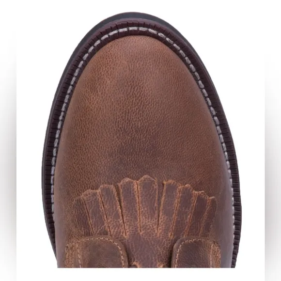 NWT Laredo women's Sara Rose tan leather cowboy boots. Size 7.