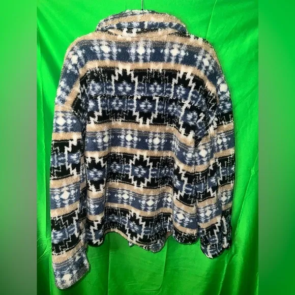 NWT Lucky Brand Sherpa Fleece Shacket size XL