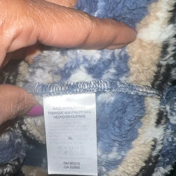 NWT Lucky Brand Sherpa Fleece Shacket size XL