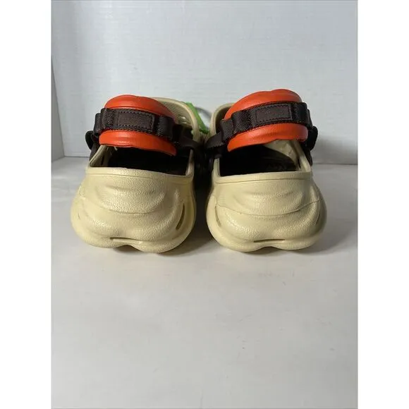NWT Men Crocs Echo Clogs Sesame 207937 0HX Sz 11 Mens