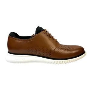 NWT Men’s Cole Haan Brown and White Men’s Oxford Shoes with Perforated Design