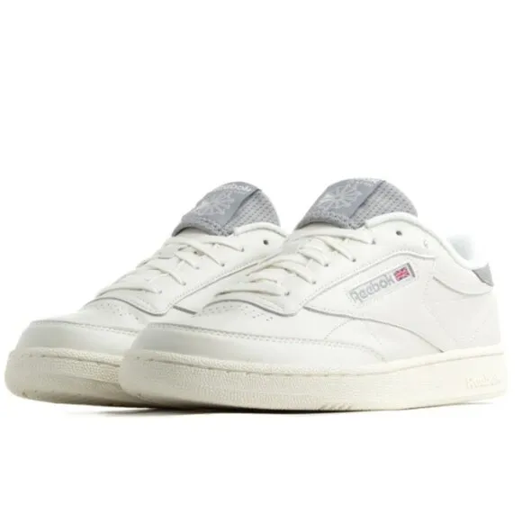 NWT - Men's Reebok Club C 85, White/Grey [EF3253] - Size 10 Medium