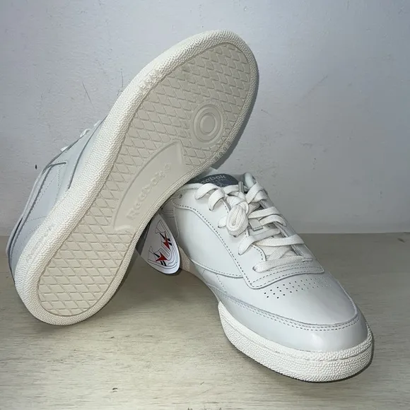 NWT - Men's Reebok Club C 85, White/Grey [EF3253] - Size 10 Medium