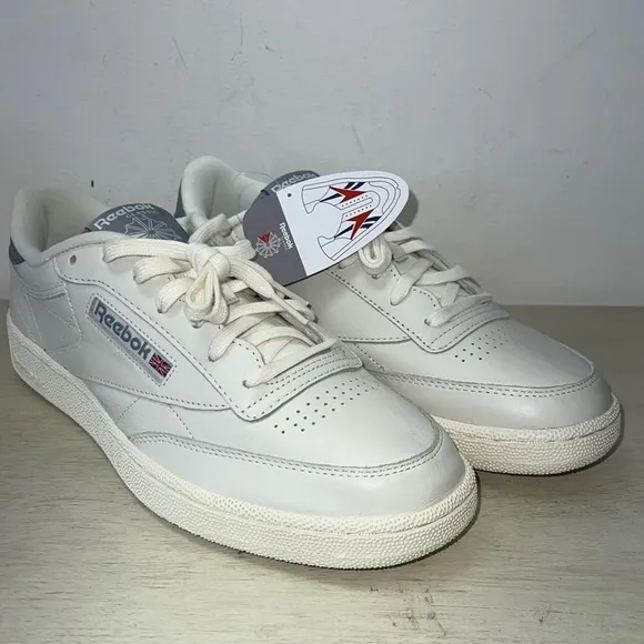 NWT - Men's Reebok Club C 85, White/Grey [EF3253] - Size 10 Medium