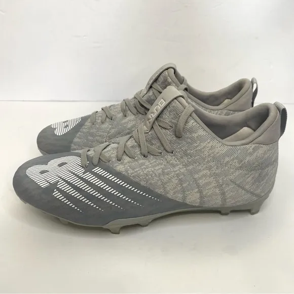 NWT New Balance Burn XMP High Lacrosse Cleats Sz 10 Gray