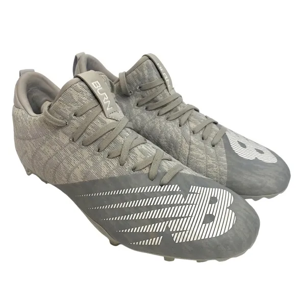 NWT New Balance Burn XMP High Lacrosse Cleats Sz 10 Gray