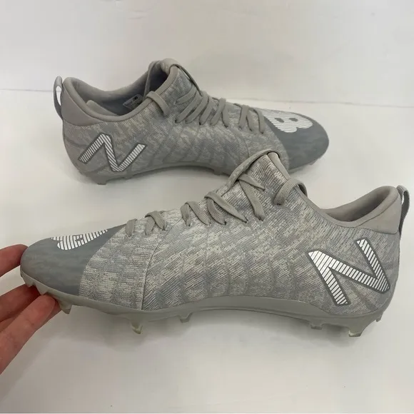 NWT New Balance Burn XMP High Lacrosse Cleats Sz 10 Gray