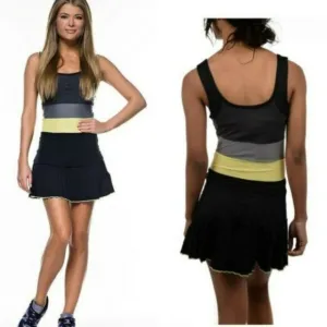 Nwt Nike Black Tennis Dress w/ Bra Pleated Skirt S Small