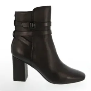 NWT Nine West Von Maur Square Toe Design Black Boots- Size 8 1/2M