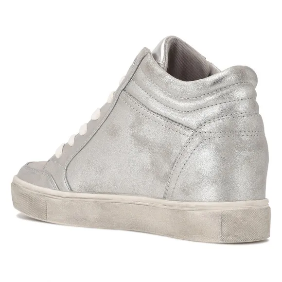 NWT. Nine West Women's Tons High Top Hidden Wedge Sneakers. Size 11.
