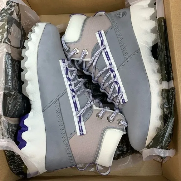 NWT Timberland Greenstride Edge Waterproof Nubuck Gray Hiking Boots 8