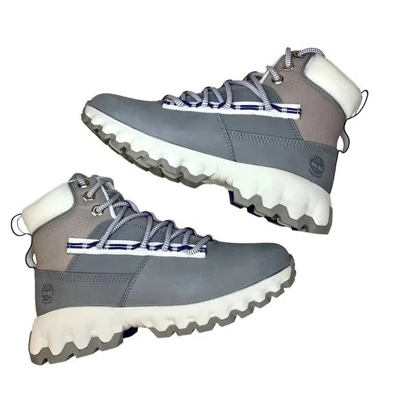 NWT Timberland Greenstride Edge Waterproof Nubuck Gray Hiking Boots 8