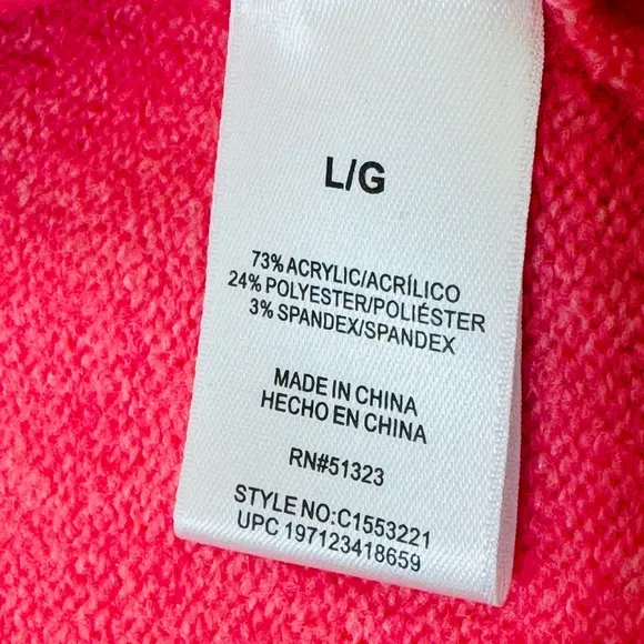 NWT Vince Camuto Pink Turtleneck Sweater Size Large