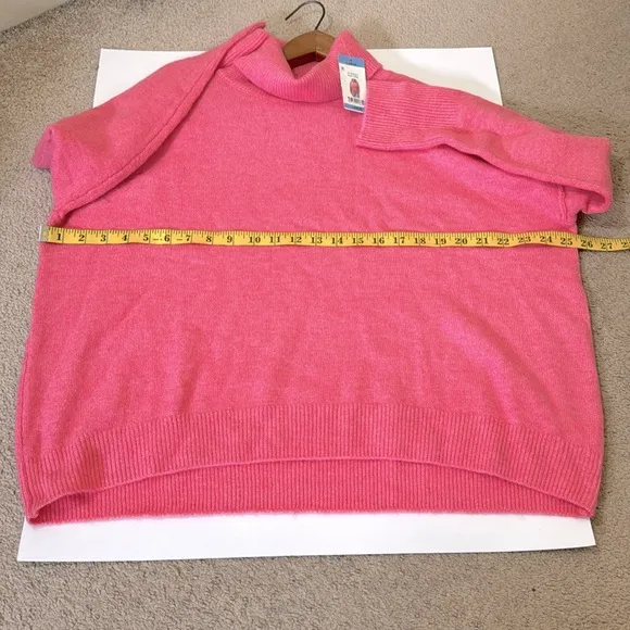 NWT Vince Camuto Pink Turtleneck Sweater Size Large