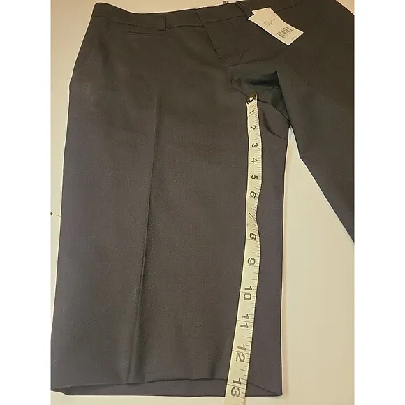 NWT Vince Womens Bermuda Shorts Sz 4 Cotton Hook &amp; Eye Zipped Black $225