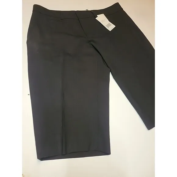 NWT Vince Womens Bermuda Shorts Sz 4 Cotton Hook &amp; Eye Zipped Black $225
