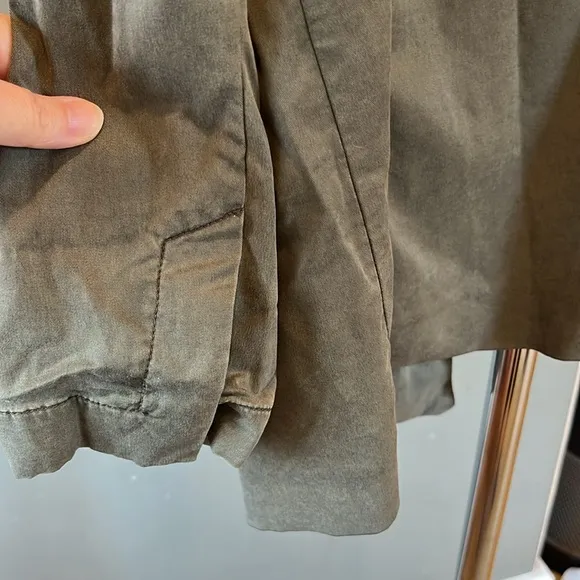 NWT ZARA Army Green Lightweight XL Coat | Office, Coastal Grandma, Dark Academia