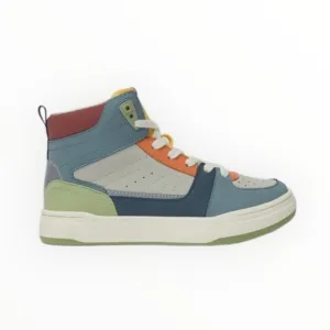 NWT. Zara Kids Multicolor High Top Sneakers. Size 7/Eu 40.