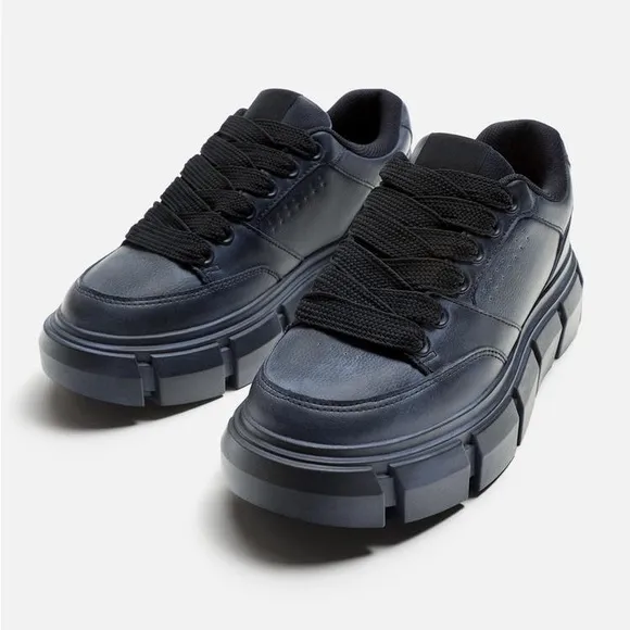 NWT - ZARA Men’s Chunky Sole Trainers, Multicolored - Size 8