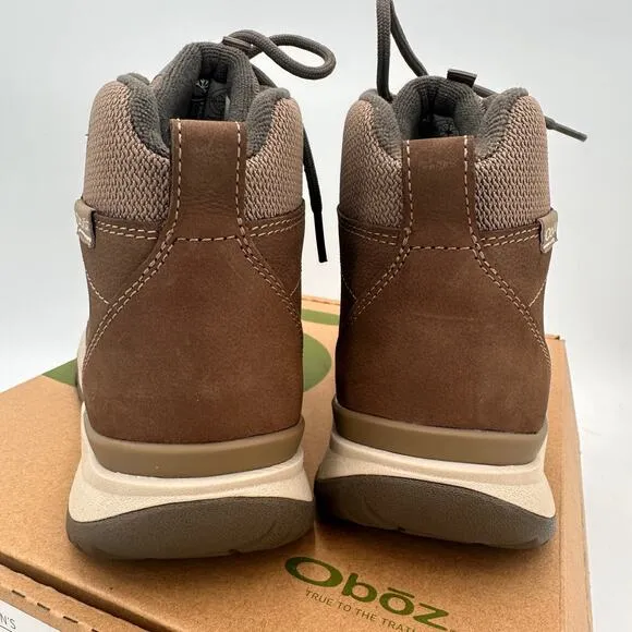 Oboz Women's Brown Cedar Mid Insulated B-Dry Waterproof Lace Up Boots New Size 8