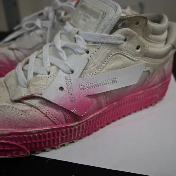 OFF-WHITE 3.0 Trainers Pink Ombre Chunky Sneakers Size 38