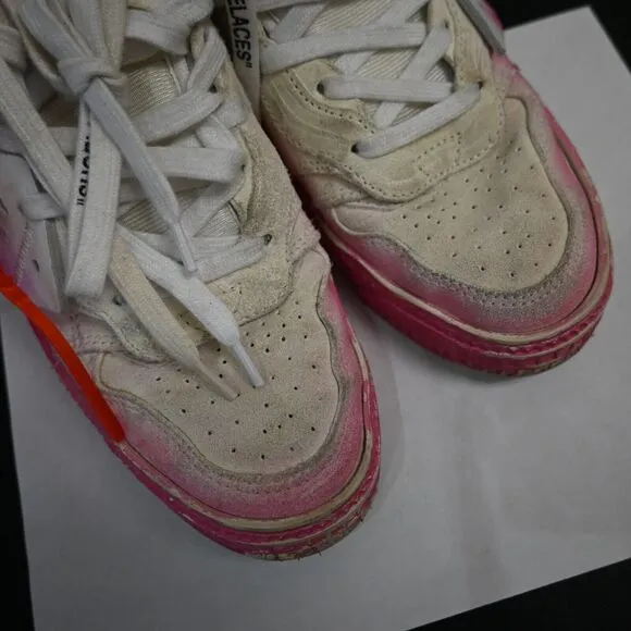 OFF-WHITE 3.0 Trainers Pink Ombre Chunky Sneakers Size 38