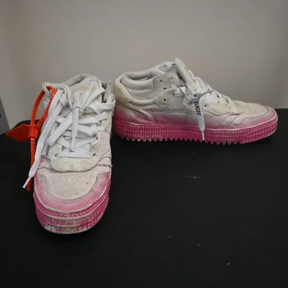 OFF-WHITE 3.0 Trainers Pink Ombre Chunky Sneakers Size 38