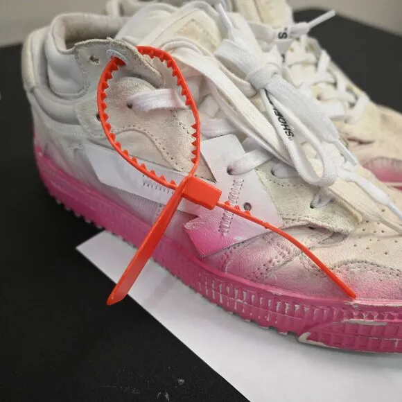 OFF-WHITE 3.0 Trainers Pink Ombre Chunky Sneakers Size 38
