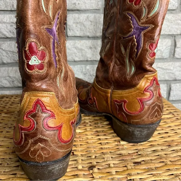 Old Gringo Golondrita Boot Volcano Floral Leather Cowboy Cowgirl