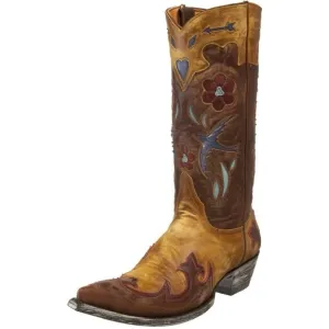 Old Gringo Golondrita Boot Volcano Floral Leather Cowboy Cowgirl