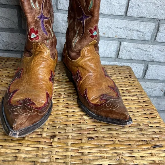 Old Gringo Golondrita Boot Volcano Floral Leather Cowboy Cowgirl