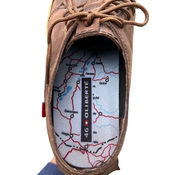 Oliberte’ Men’s Brown Leather Lace Comfort Shoes from Africa Size 46 / U…