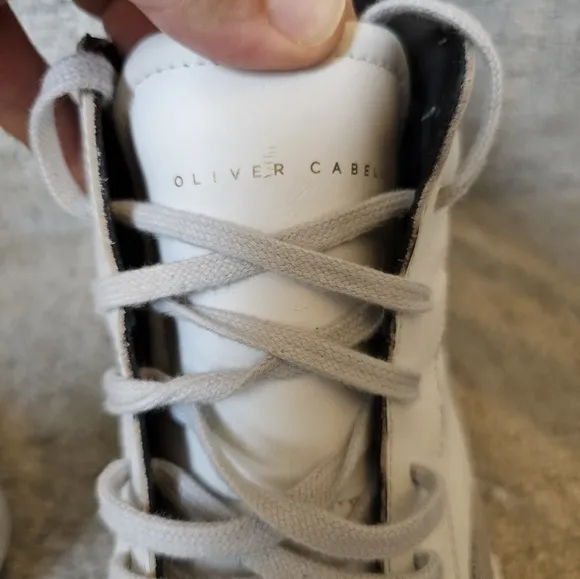 Oliver Cabell Jabbar High Men's White and Black High-Top Sneakers