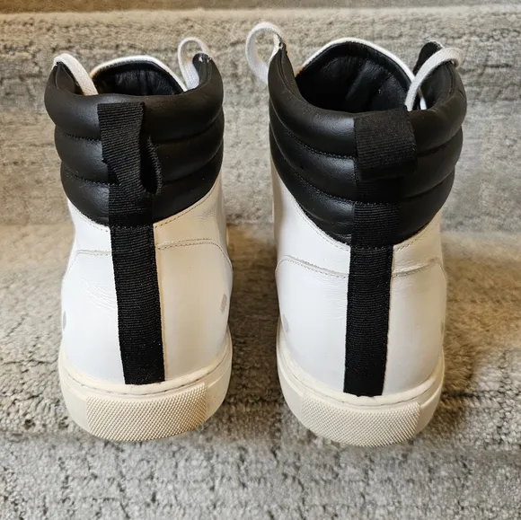 Oliver Cabell Jabbar High Men's White and Black High-Top Sneakers
