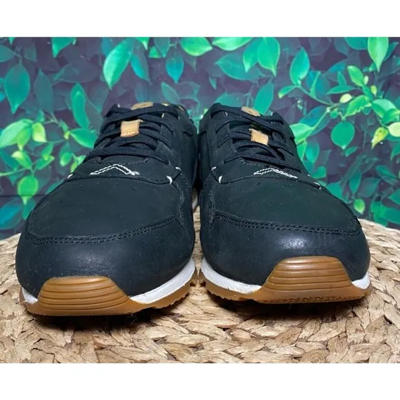 OLUKAI Huaka'i Li Waxed Antiqued Black Leather Summer Shoes Mens 10 Fast Ship