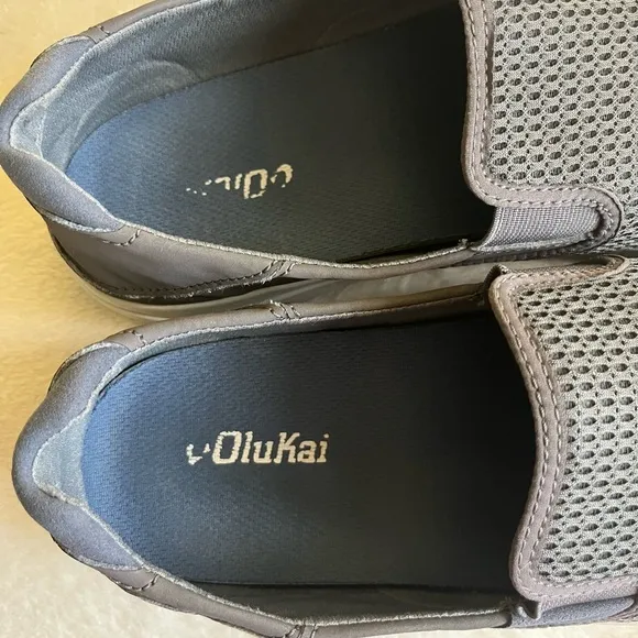 Olukai Lae’ahi  Gray Slip-On Men's Sneakers Shoes Sz 12