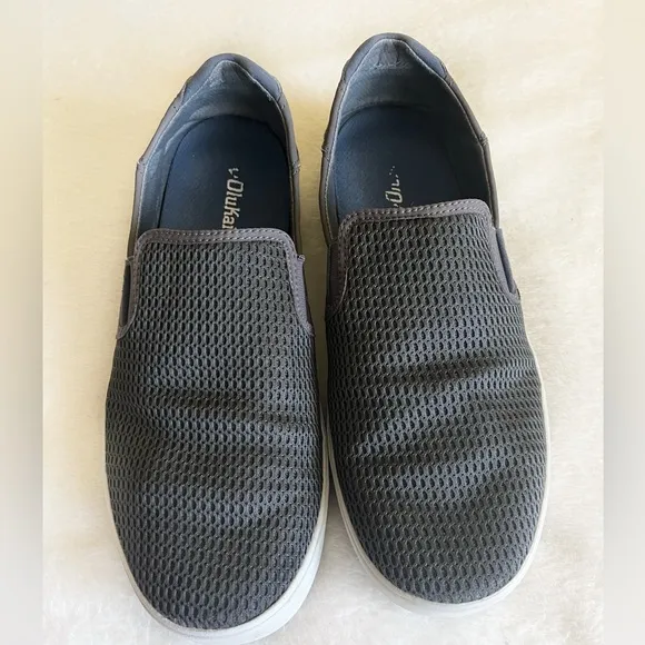Olukai Lae’ahi  Gray Slip-On Men's Sneakers Shoes Sz 12