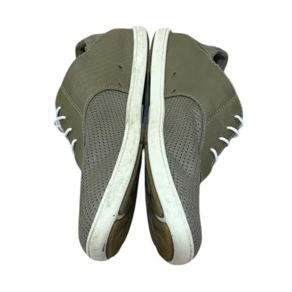 OluKai Nohea Moku Boat Shoes 10 Men Green Hawaii Breathable Quick Drying Slip On