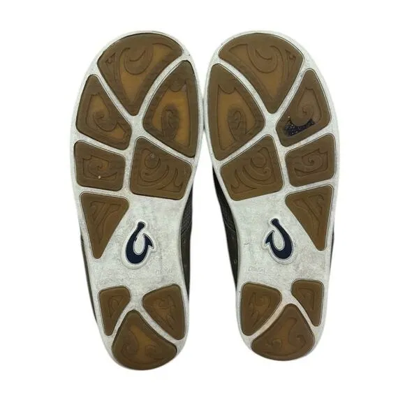 OluKai Nohea Moku Boat Shoes 10 Men Green Hawaii Breathable Quick Drying Slip On